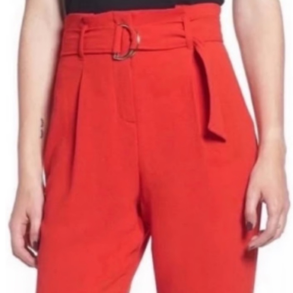 Leith high waisted Red tailored pants